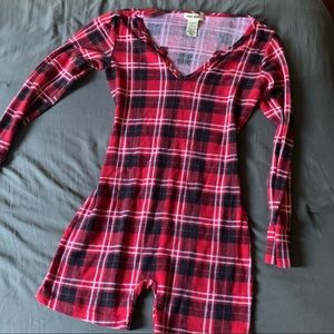 Flannel PJ romper
